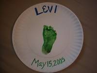 FOOTPRINT/BIRTHDATE/NAME HANGING