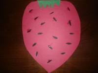 CONSTRUCTION PAPER STRAWBERRY