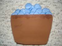 BLUEBERRIES IN A BASKET