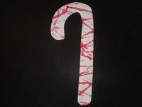 MARBLE-PAINTED CANDY CANE
