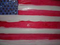 PAINTED CONSTRUCTION PAPER FLAG